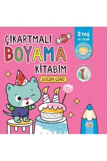 Çıkartmalı Boyama Kitabım Doğum Günü  (4022)