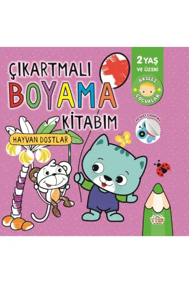 Çıkartmalı Boyama Kitabım Hayvan Dostlar  (4022)