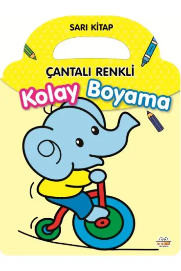 Çantalı Renkli Kolay Boyama- Sarı Kitap  (4022)