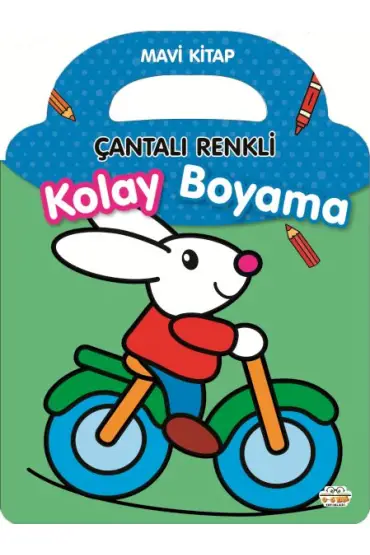 Çantalı Renkli Kolay Boyama- Mavi Kitap  (4022)