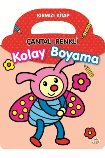 Çantalı Renkli Kolay Boyama- Kırmızı Kitap  (4022)