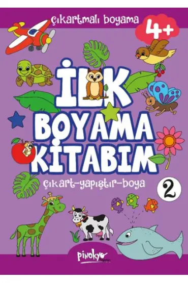 Çıkartmalı İlk Boyama Kitabım 4+ Yaş-2  (4022)