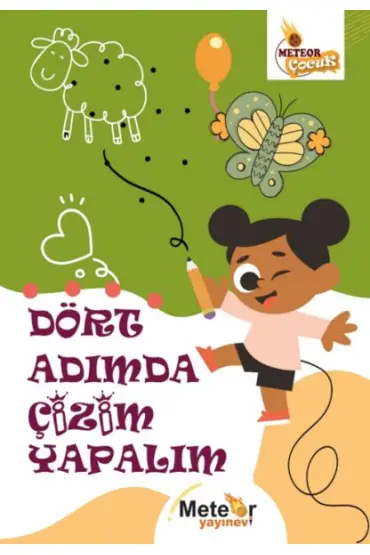 Dört Adımda Çizim Yapalım Boyama Kitabı  (4022)