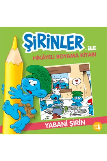 Şirinler İle Hikaye Boyama Kitabı - Yabani Şirin  (4022)