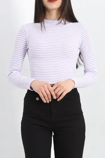 Kaşkorse Yarım Balıkçı Fitilli Basic Body Lila