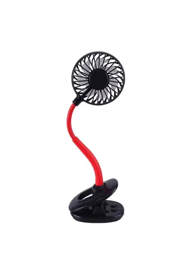 Portatif Işıklı Mini Klipsli Fan