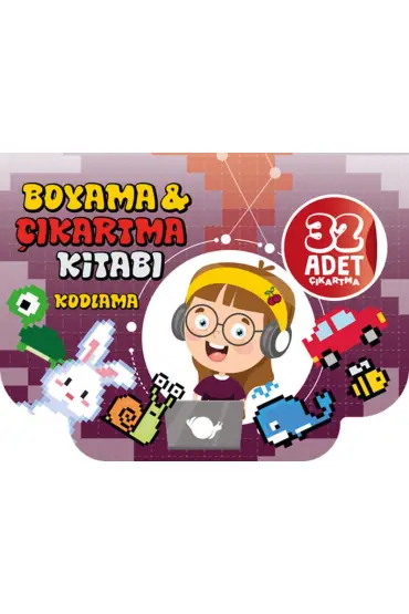 Boyama Ve Çıkartma Kitabı Kodlama  (4022)