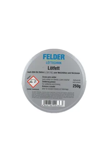 Felder Lötfett Lehim Pastası 250 Gr