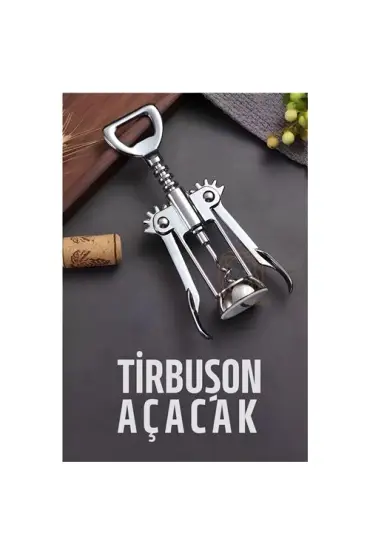 Tirbuşon Şarap Açacağı ve Şişe Açacağı