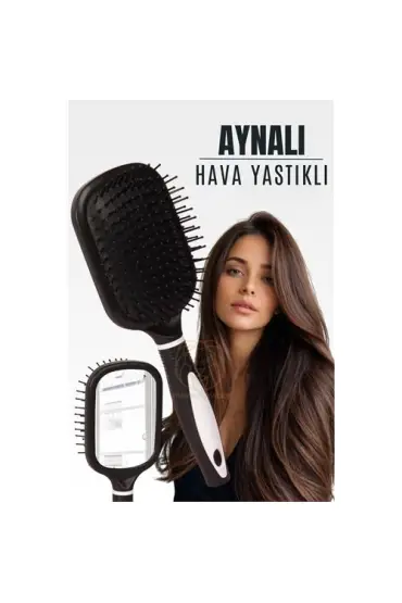 Aynalı Tarak Hava Yastıklı Ergonomik Tarak