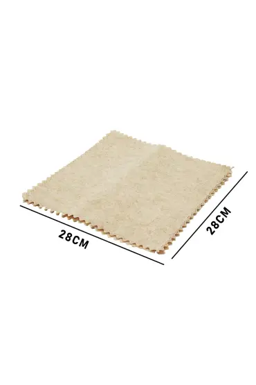 3 PCS 28X28CM YEŞİL LİF KABAK BİTİKİ ÜRETİMİ SAF DOĞAL TEMİZLİK BEZİ (4767)