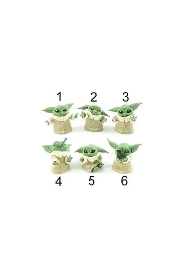 Mini Baby Yoda Figür 6 Adet