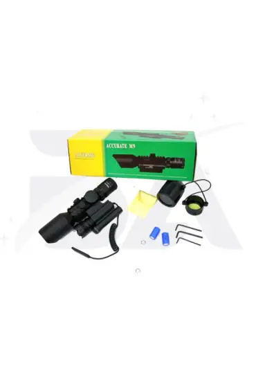 3-10x42 NK Zoomlu Dürbün Lazeri Zenon Fenerli M9