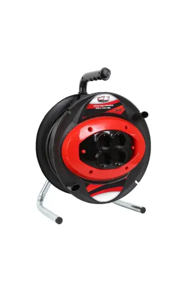 20 MT Makaralı 4 lü Elektrik Uzatma Priz 3 x 2,5 Mm Siyah