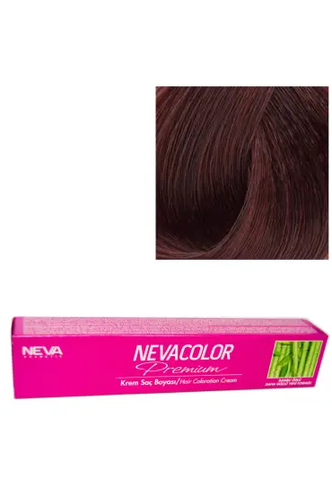 Nevacolor Tüp Boya  4.4 Orta Kestane  x 2 Adet + Sıvı Oksidan 2 Adet