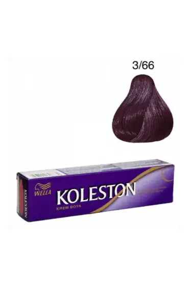 Koleston Tüp Boya  3/66 Patlıcan Moru  x 2 Adet + Sıvı Oksidan 2 Adet