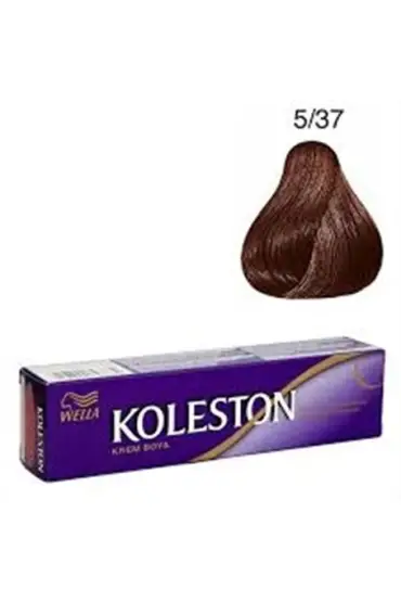 Koleston Tüp Boya  5/37 Kışkırtıcı Kahve  x 2 Adet + Sıvı Oksidan 2 Adet