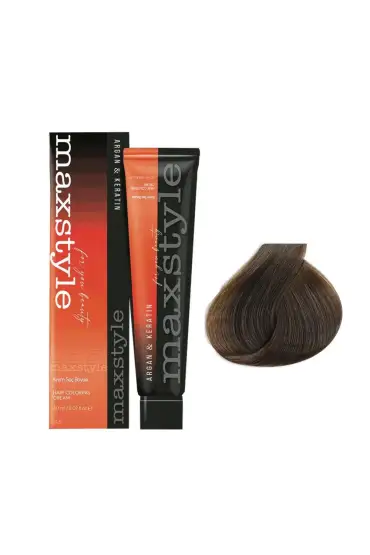 Maxstyle Argan Keratin Saç Boyası 6.2 Bej Koyu Kumral + Sıvı oksidan