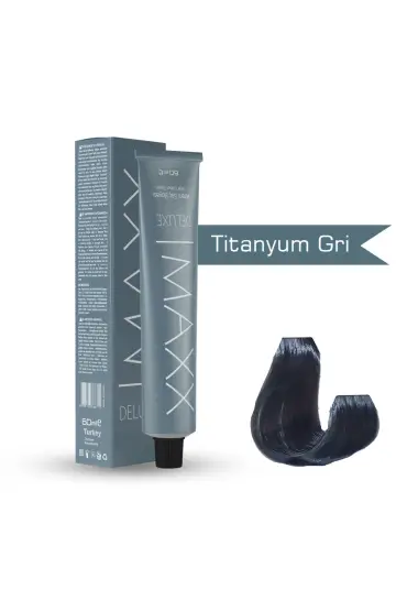 Maxx Deluxe Tüp Boya Titanyum Gri 60 ml + Sıvı oksidan