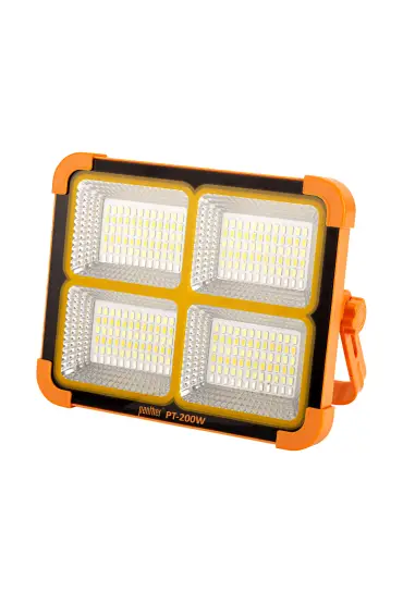 288 SMD Led USB Solar Şarjlı Projektör PT-200W