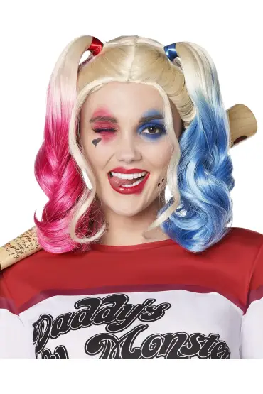 Suicide Squad Harley Quinn Kostüm Peruk