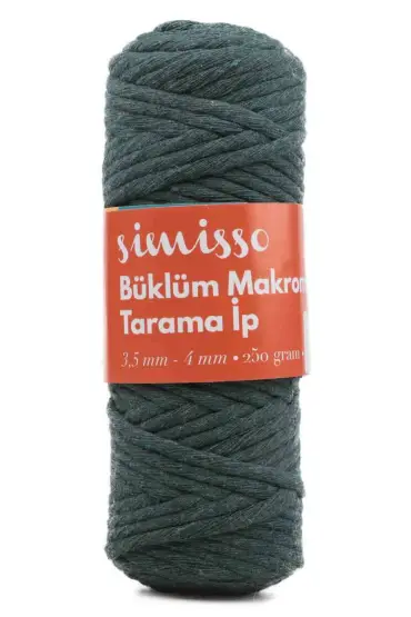 Tarama Makrome İpi Zümrüt 206 - Macrame Threads - Cosmedrome