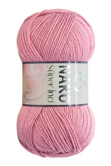 Nako Süper İnci El Örgü İpi 100 gr | Gül Kurusu 275 - Hand Knitting Yarns - Cosmedrome