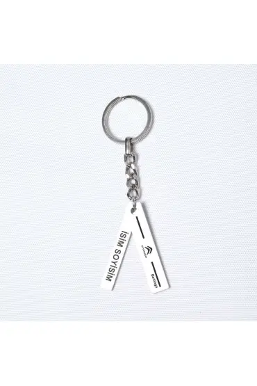 Kişiye Özel Citroen Berlingo Plaka Anahtarlık - Design Keychains - Cosmedrome