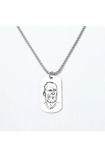 Bruce Willis Asker Kolye, Kişiye Özel Çelik Asker Kolye - Custom Necklaces - Cosmedrome