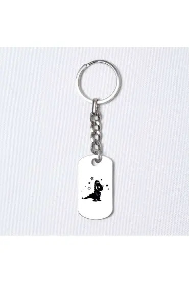 Dinozor Temalı, Asker Künyesi Anahtarlık - Design Keychains - Cosmedrome