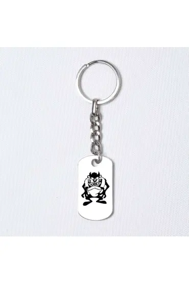 Tazmanya Canavarı, Asker Künyesi Anahtarlık  - Design Keychains - Cosmedrome