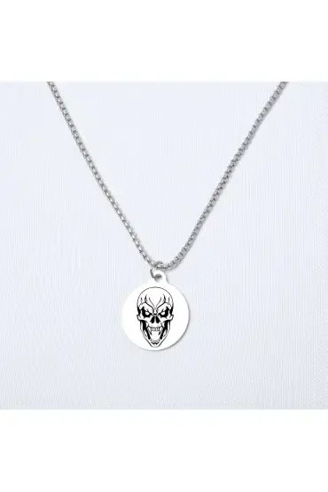 İskeletor Yuvarlak Çelik Kolye  - Custom Necklaces - Cosmedrome