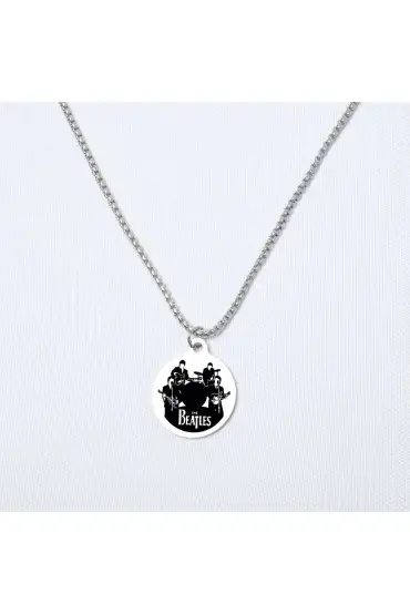 The Beatles Yuvarlak Çelik Kolye - Custom Necklaces - Cosmedrome