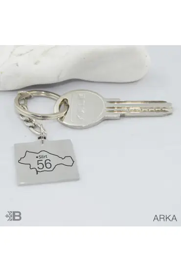 Siirt 56 Kare Çelik Anahtarlık 