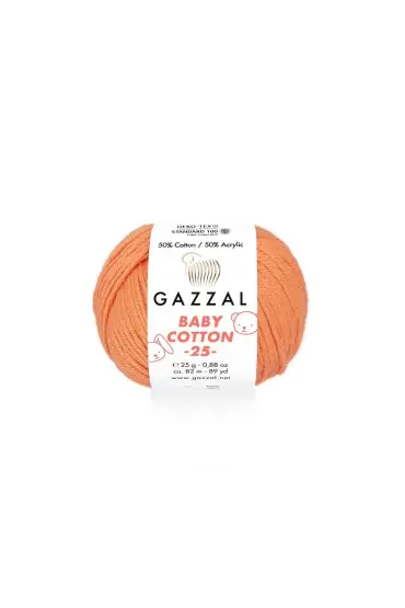 Gazzal Baby Cotton 25 El Örgü İpi Bakır 3465