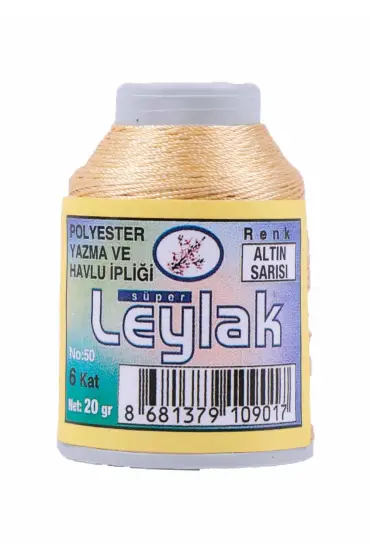 Leylak Oya ve Dantel İpi 20 gr Altın Sarı