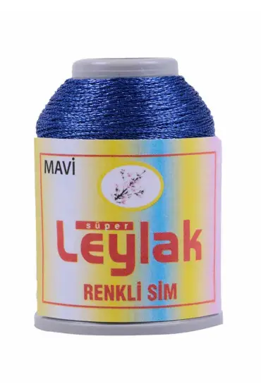 Leylak Renkli Sim İpliği Mavi