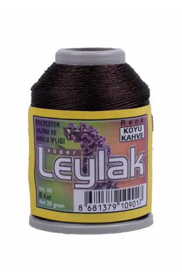 Leylak Oya ve Dantel İpi 20 gr Koyu Kahve