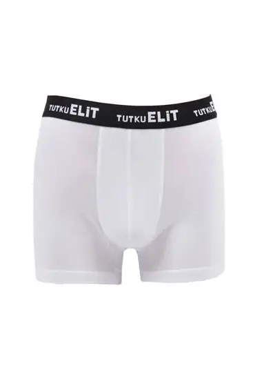 Tutku Elit Modal Elastan Spor Erkek Boxer 1252 | Beyaz