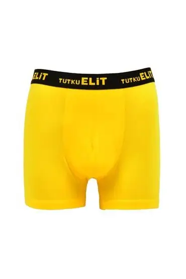 Tutku Elit Modal Elastan Spor Erkek Boxer 1252 | Sarı