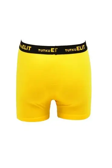 Tutku Elit Modal Elastan Spor Erkek Boxer 1252 | Sarı