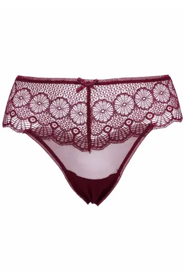 Dantelli Tül Tanga 4079 | Bordo