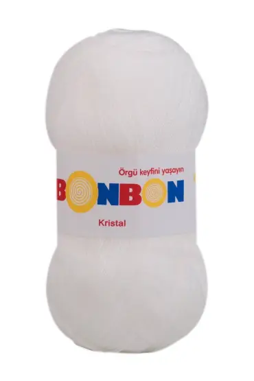 Bonbon Kristal El Örgü İpi | Beyaz 98200