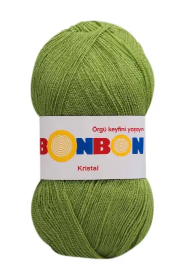 Bonbon Kristal El Örgü İpi  | Yeşil 98204