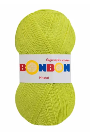 Bonbon Kristal El Örgü İpi  | Fıstık Yeşili 98228