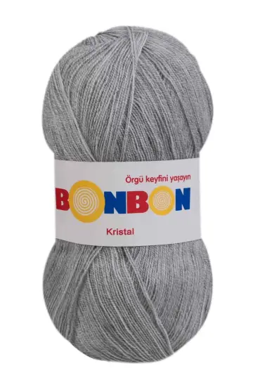 Bonbon Kristal El Örgü İpi  | Açık Gri 98233