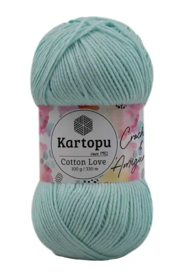 Kartopu Cotton Love El Örgü İpi  | Mint Yeşil K547