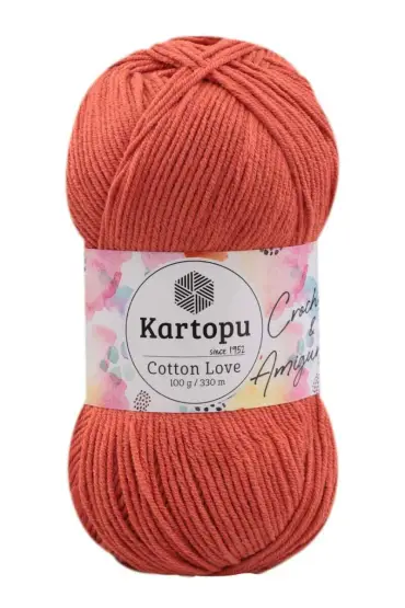 Kartopu Cotton Love El Örgü İpi  | Kiremit K269