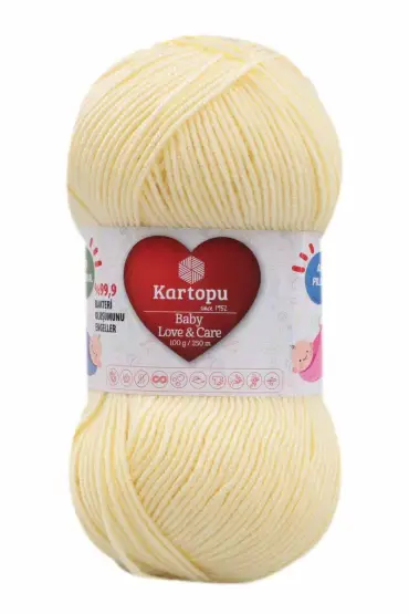 Kartopu Baby Love & Care  El Örgü İpi  | Limonata K036