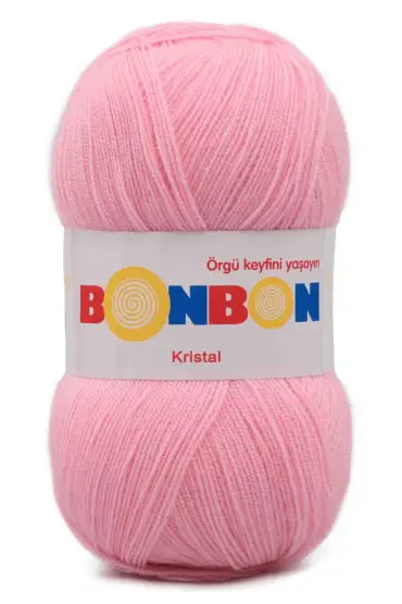 Bonbon Kristal El Örgü İpi  | Toz Pembe 98221